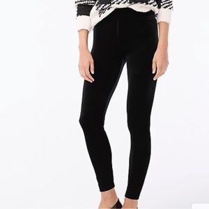 J. Crew Black Velour Leggings Size XS 🖤